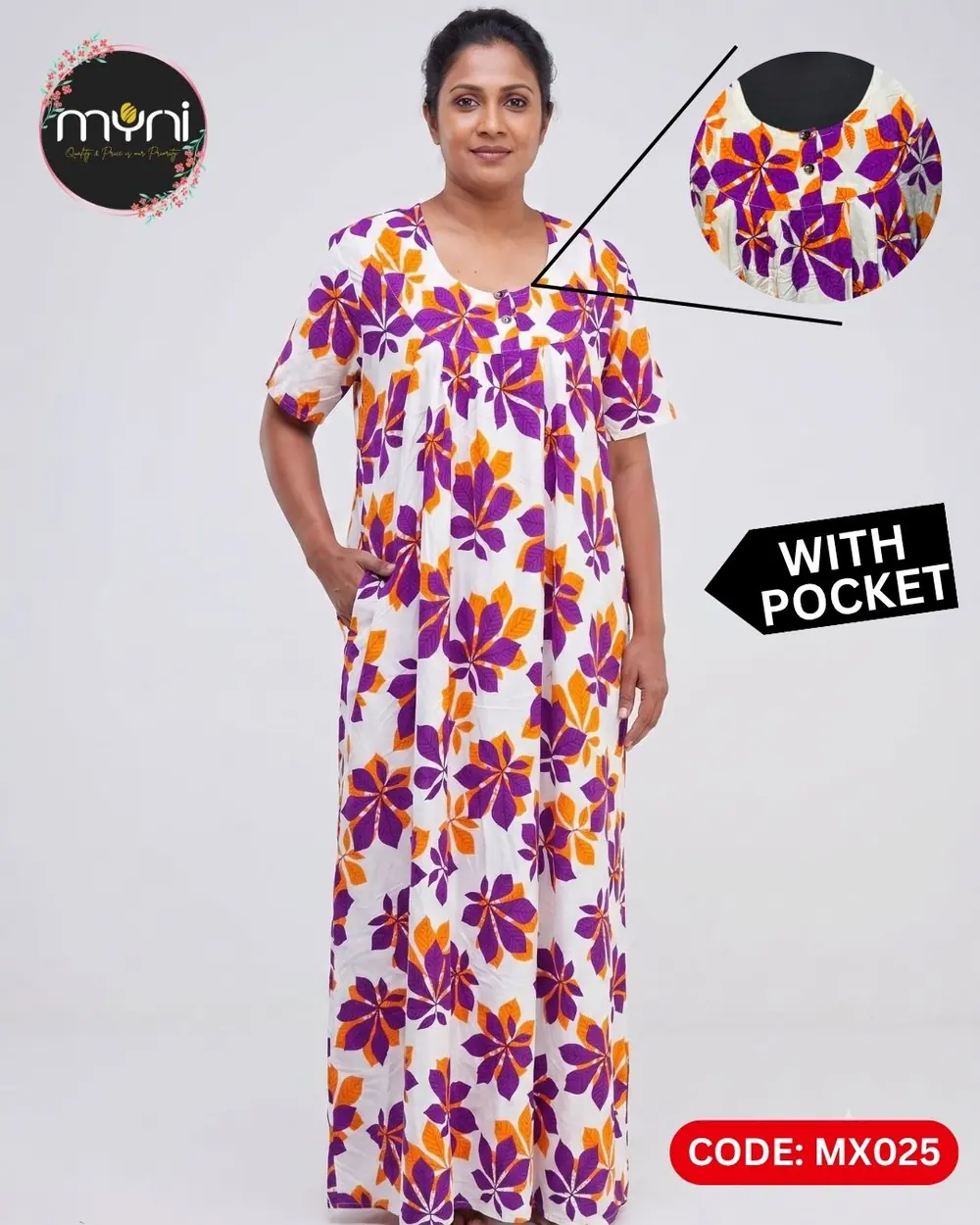 Viscose Frock & Maxi (MX025) - MYNi Fashion Sri Lanka