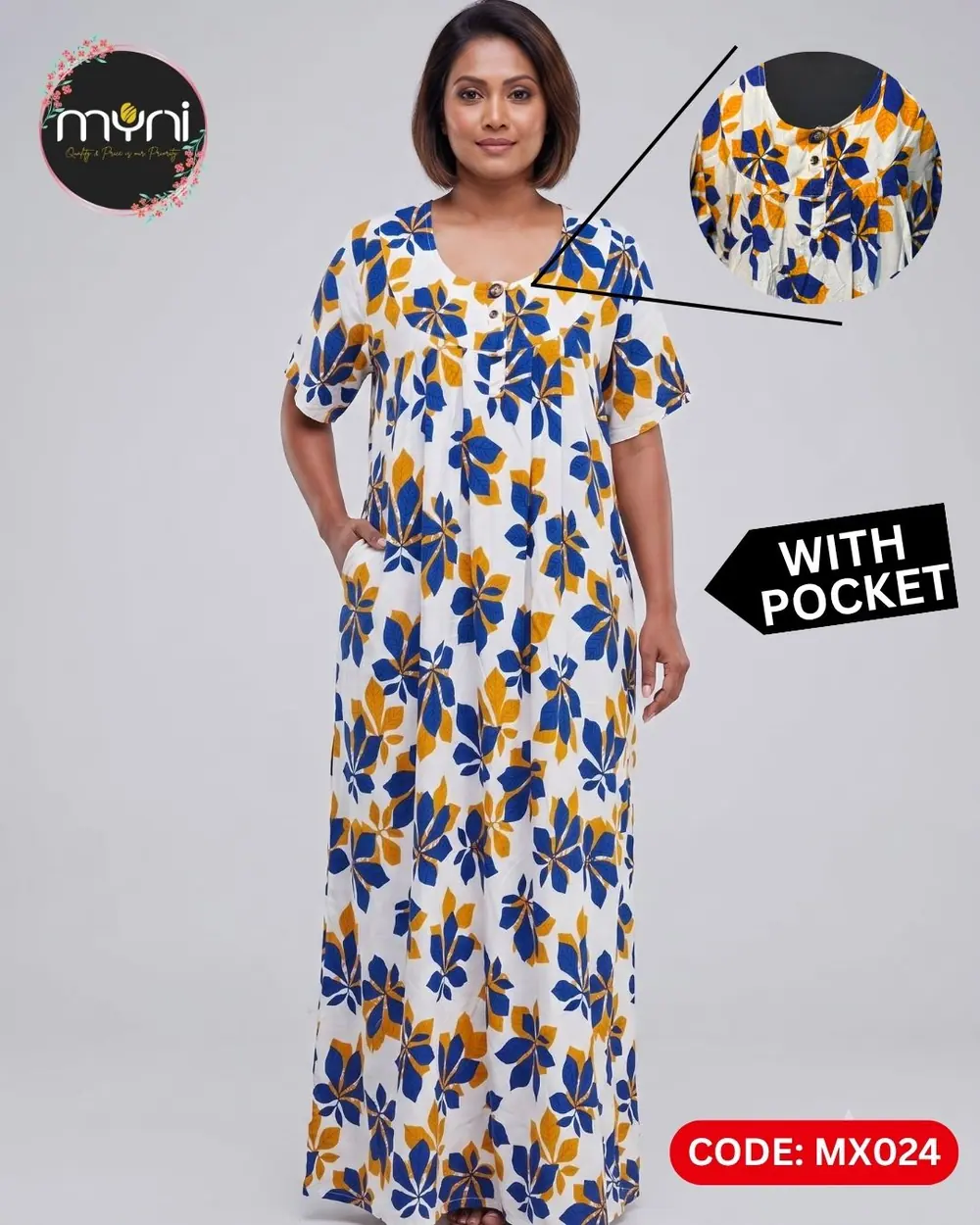 Viscose Frock & Maxi (MX024) - MYNi Fashion Sri Lanka