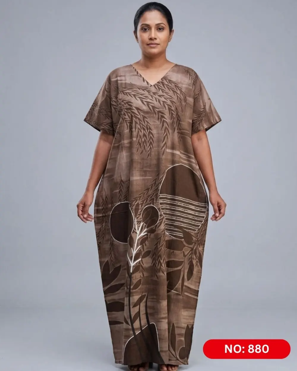 Bathik & Cotton Kaftan (NO.880)