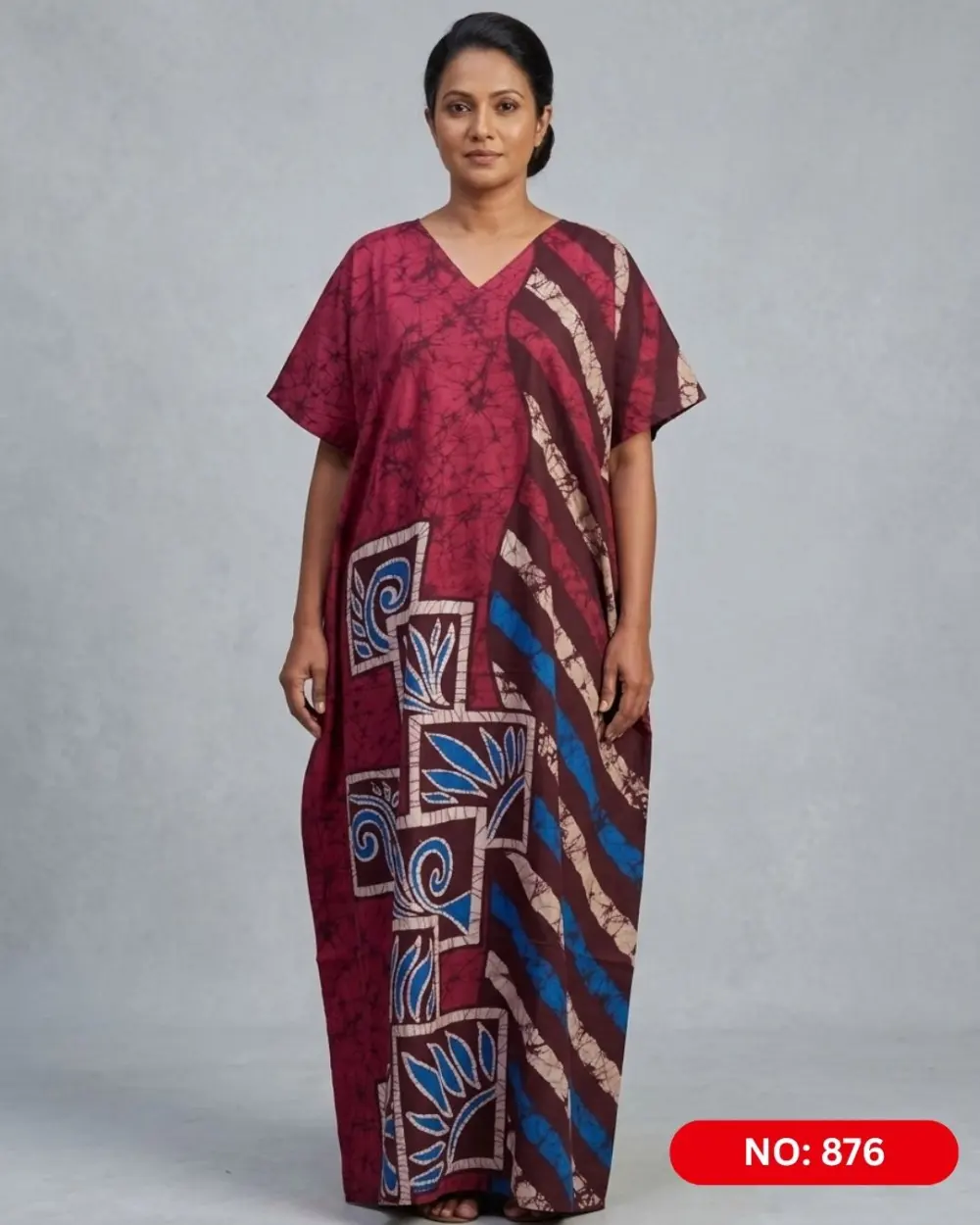Bathik & Cotton Kaftan (NO.876)