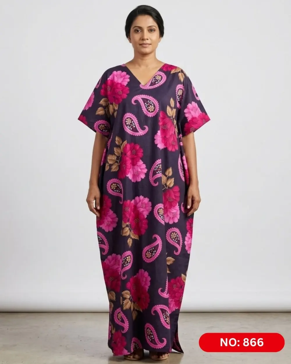 Bathik & Cotton Kaftan (NO.866)