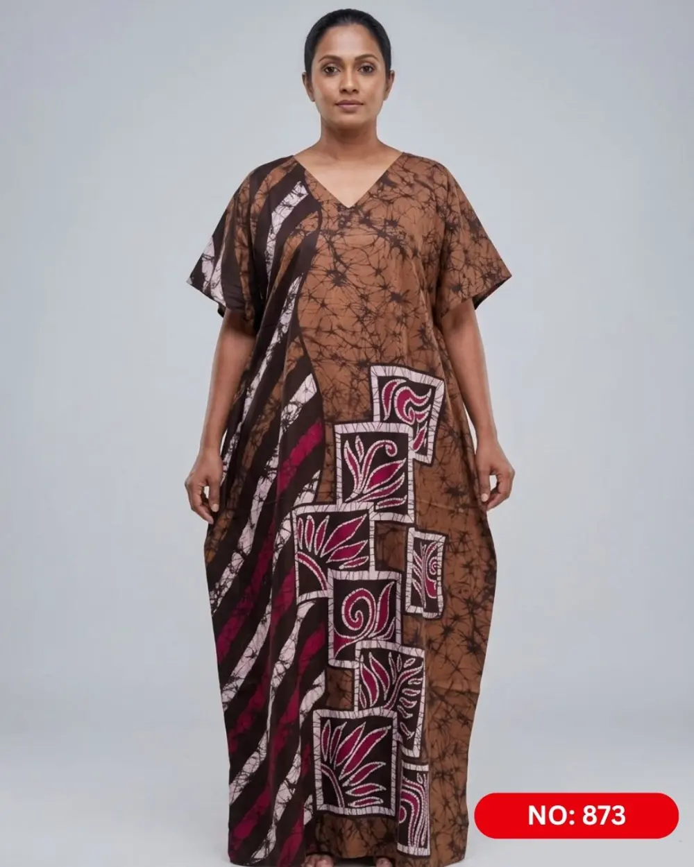 Bathik & Cotton Kaftan (NO.873) - MYNi Fashion Sri Lanka