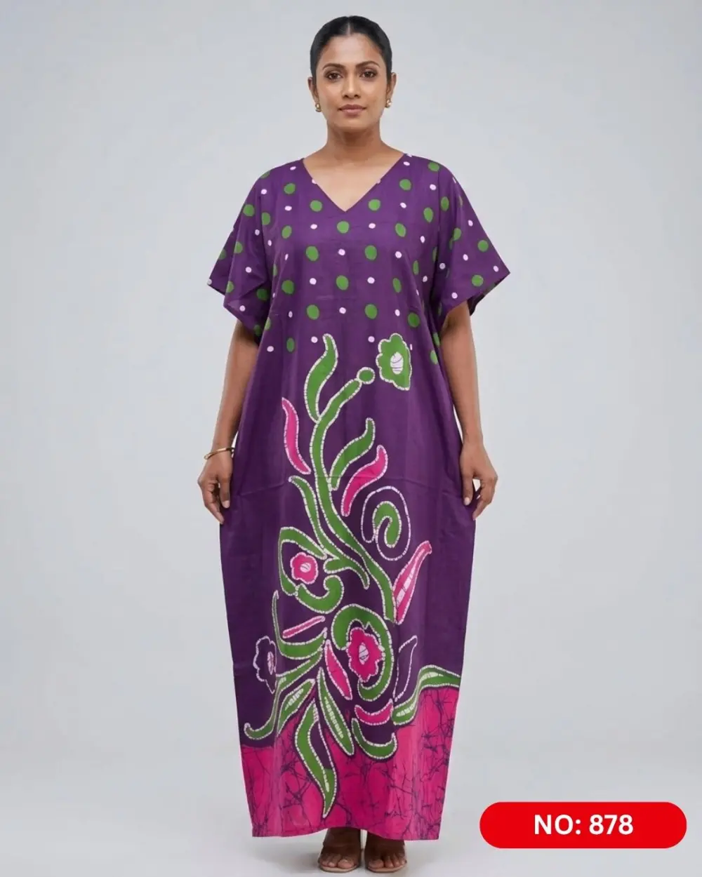 Bathik & Cotton Kaftan (NO.878)