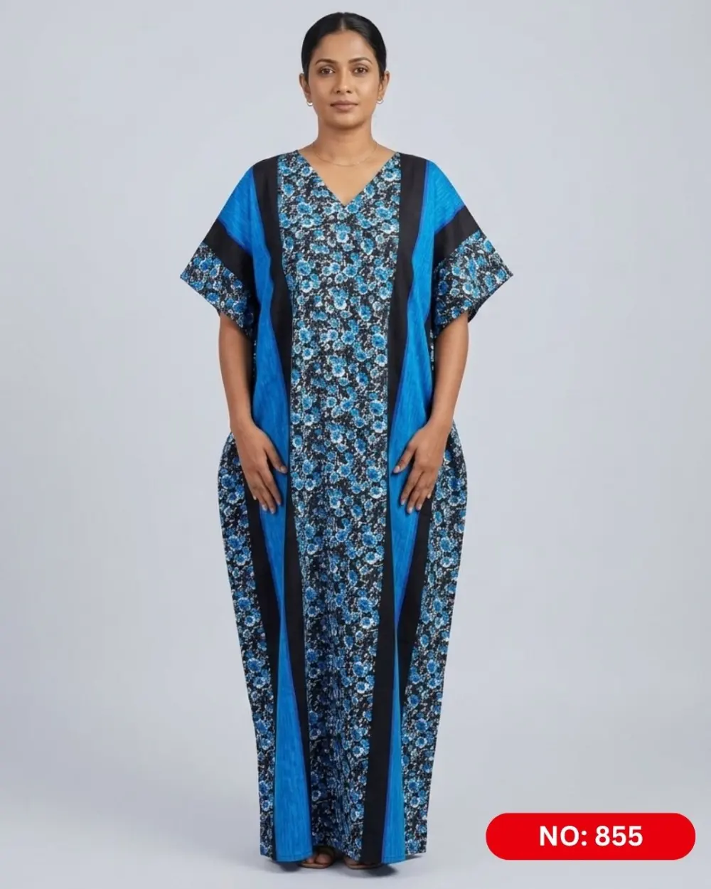 Bathik & Cotton Kaftan (NO.855)