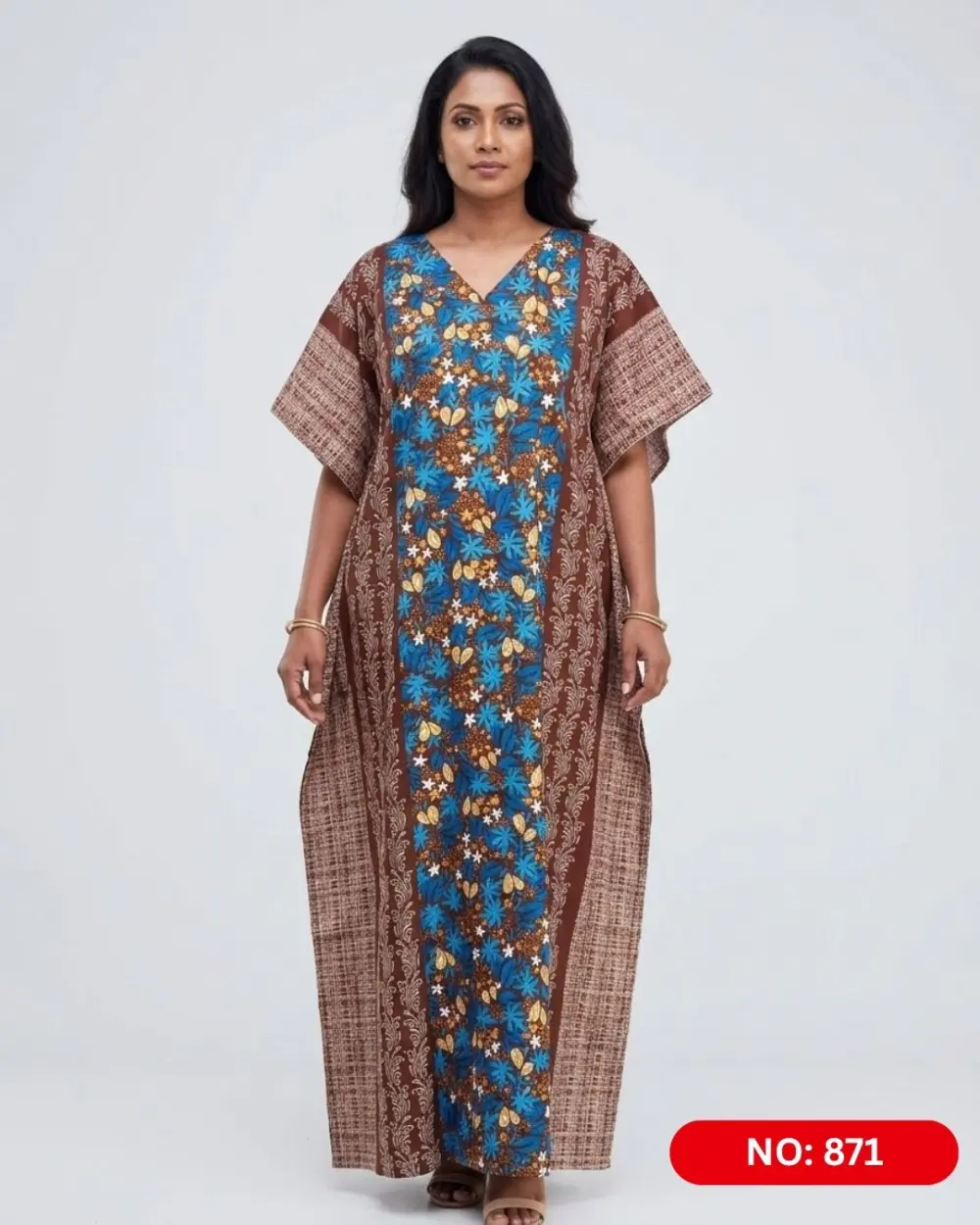 Bathik & Cotton Kaftan (NO.871)
