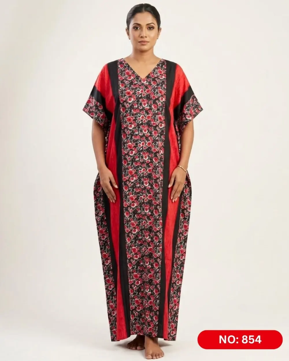 Bathik & Cotton Kaftan (NO.854) - MYNi Fashion Sri Lanka