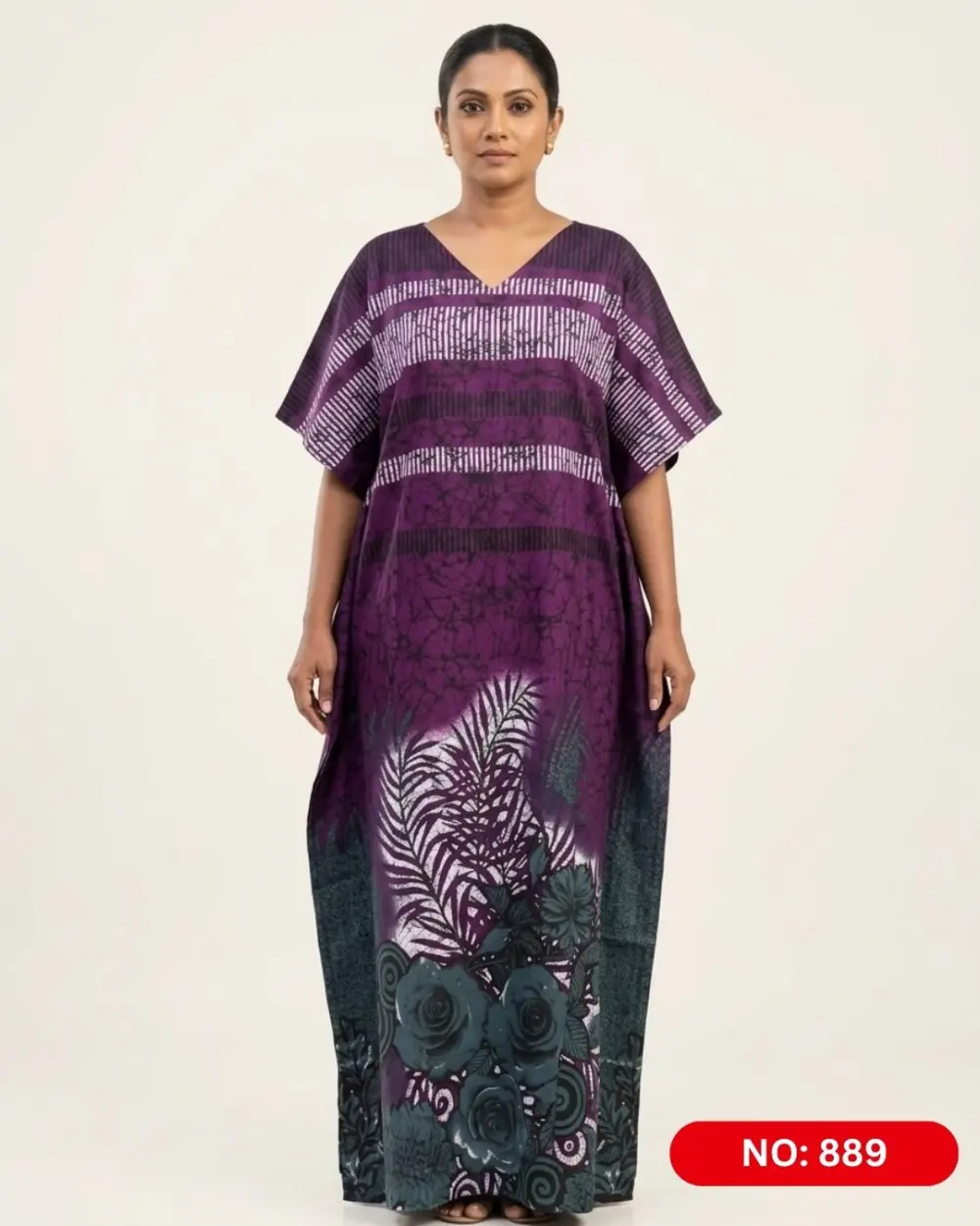 Bathik & Cotton Kaftan (NO.889) - MYNi Fashion Sri Lanka