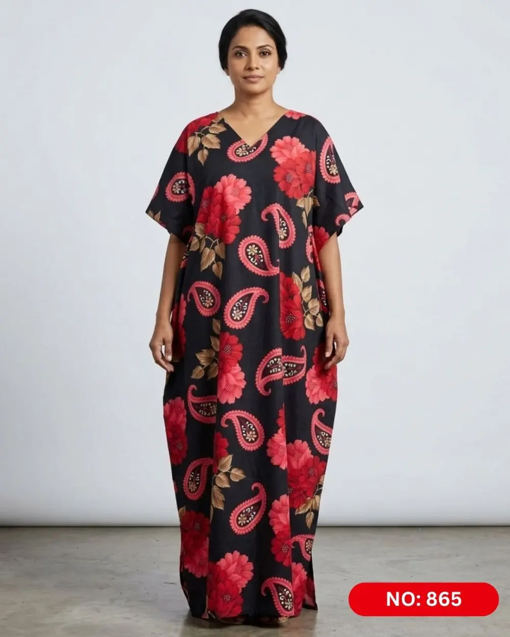 Bathik & Cotton Kaftan (NO.865) - MYNi Fashion Sri Lanka