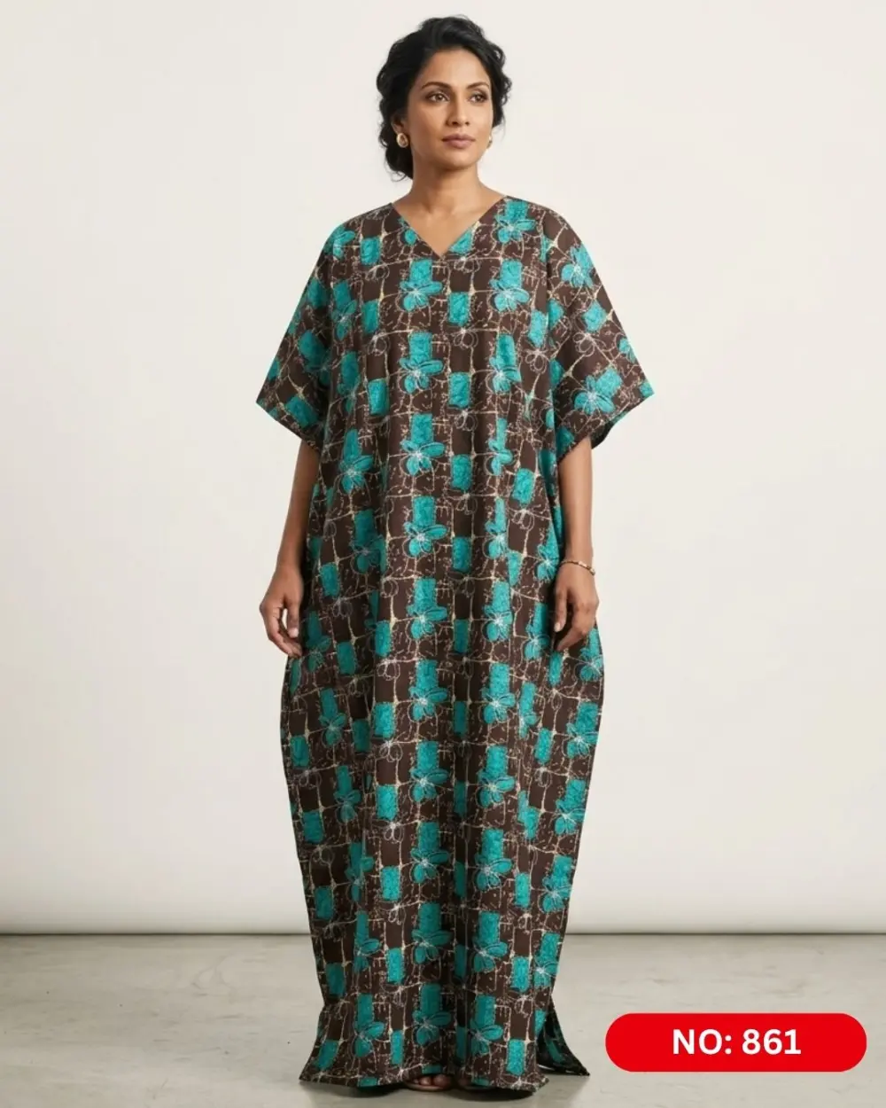 Bathik & Cotton Kaftan (NO.861)