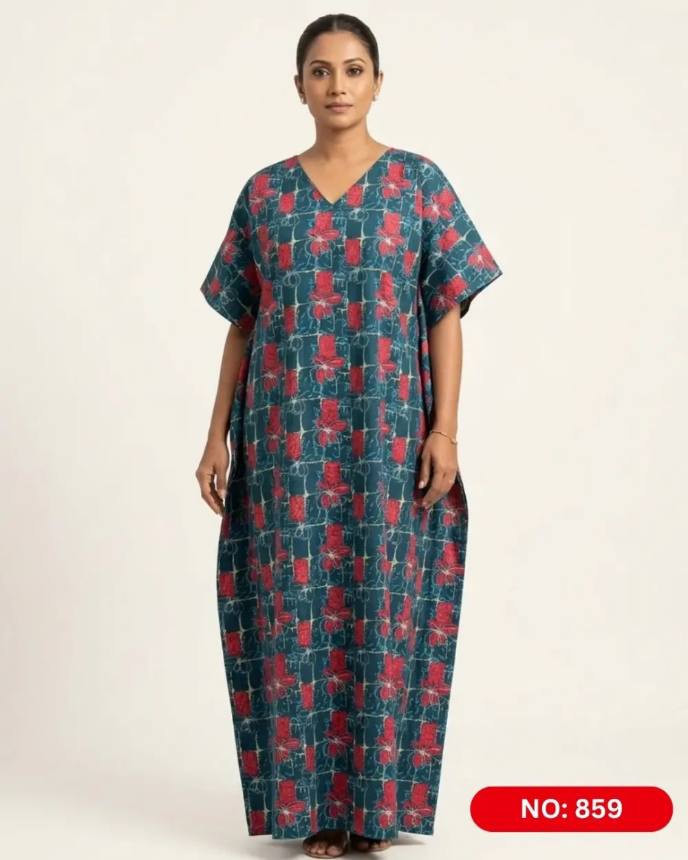Bathik & Cotton Kaftan (NO.859) - MYNi Fashion Sri Lanka