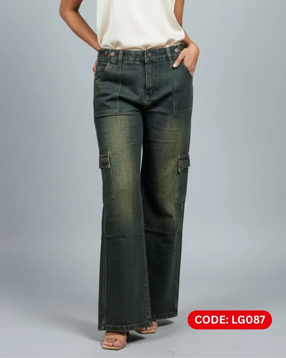 Ladies' Imported Cargo Pant (LG087) - MYNi Fashion Sri Lanka